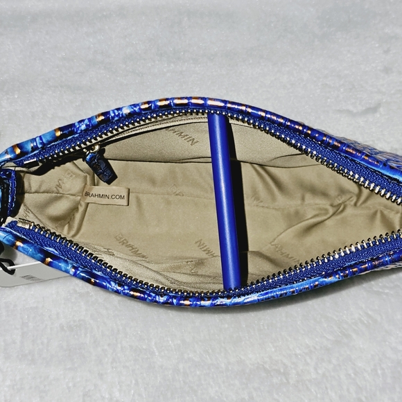 NWT Brahmin DEEP AZURE Lorelei w/Cheryl Card #HARD TO FIND# - Picture 8 of 16